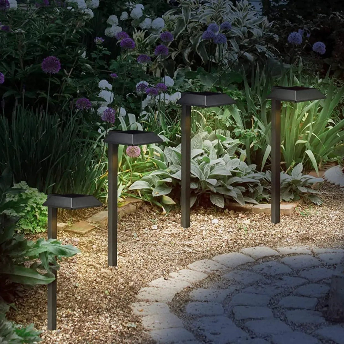SmartYard Solar LED Pathway Lights 30 Lumen Modern Down Light , 6-Pack by Outdoor Solar Outlet