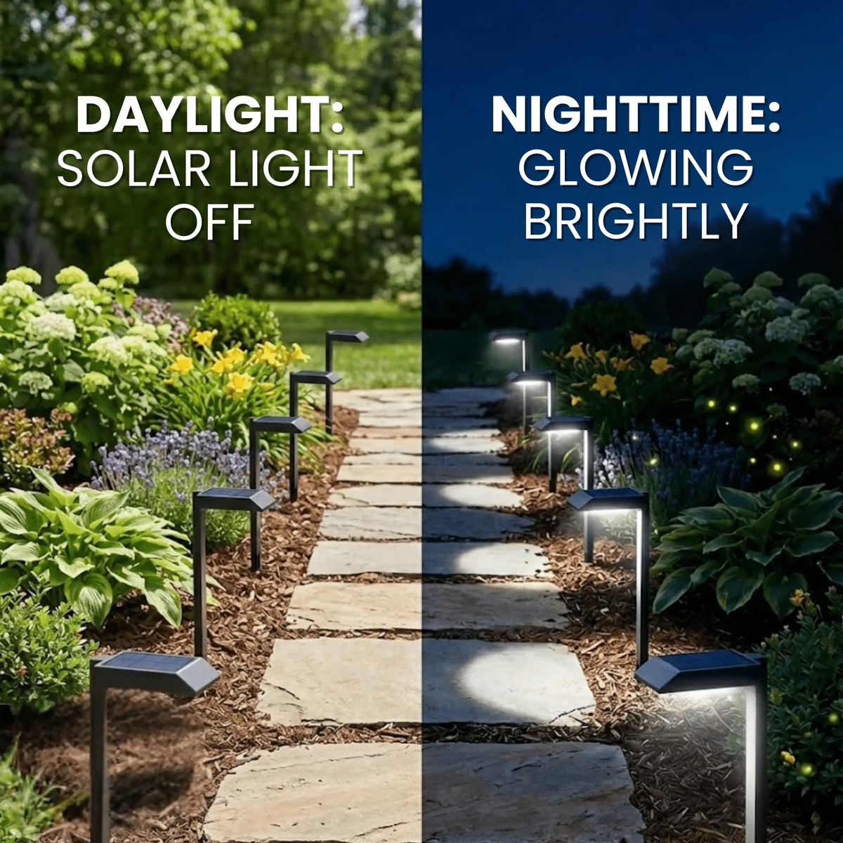 SmartYard Solar LED Pathway Lights 30 Lumen Modern Down Light , 6-Pack by Outdoor Solar Outlet