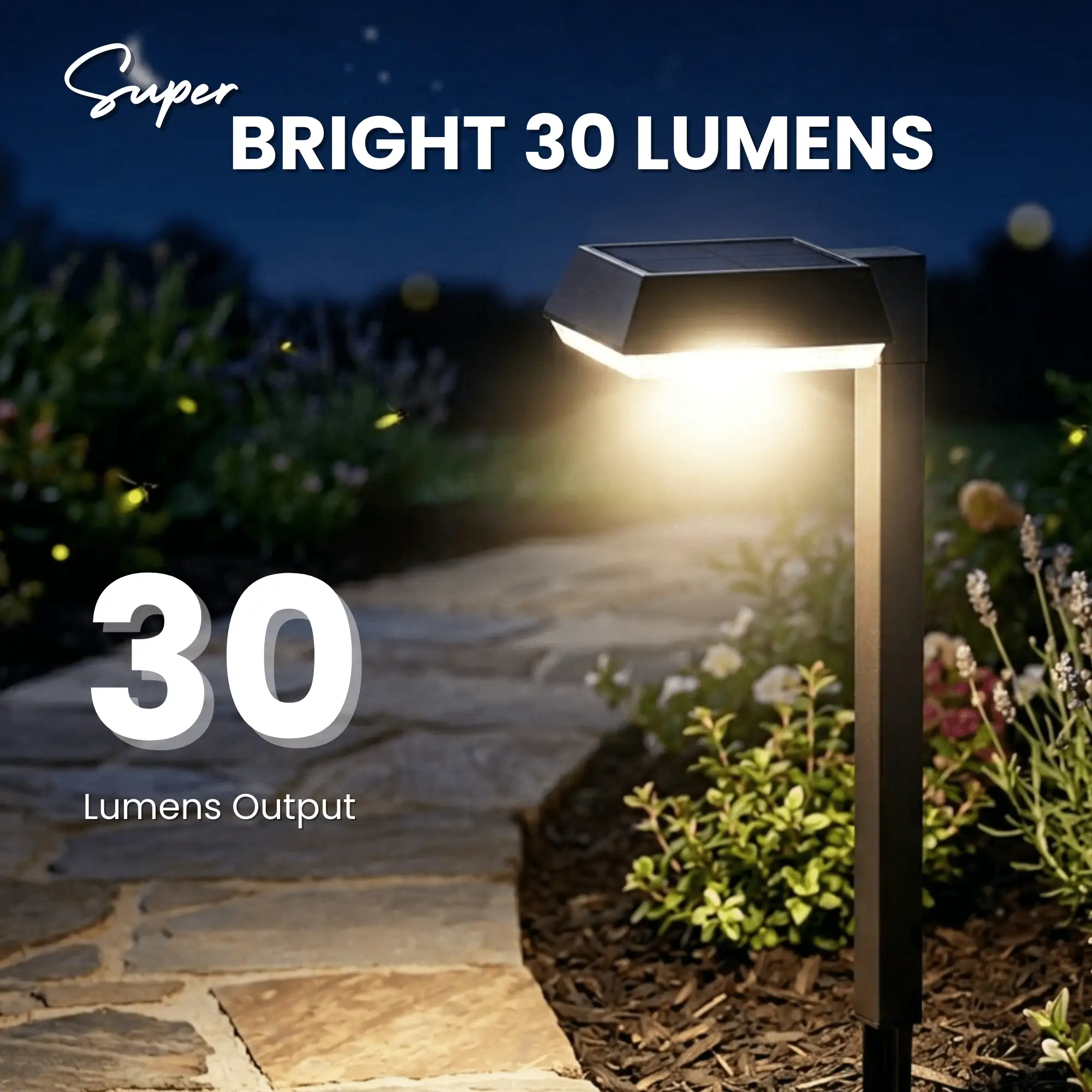 SmartYard Solar LED Pathway Lights 30 Lumen Modern Down Light , 6-Pack by Outdoor Solar Outlet