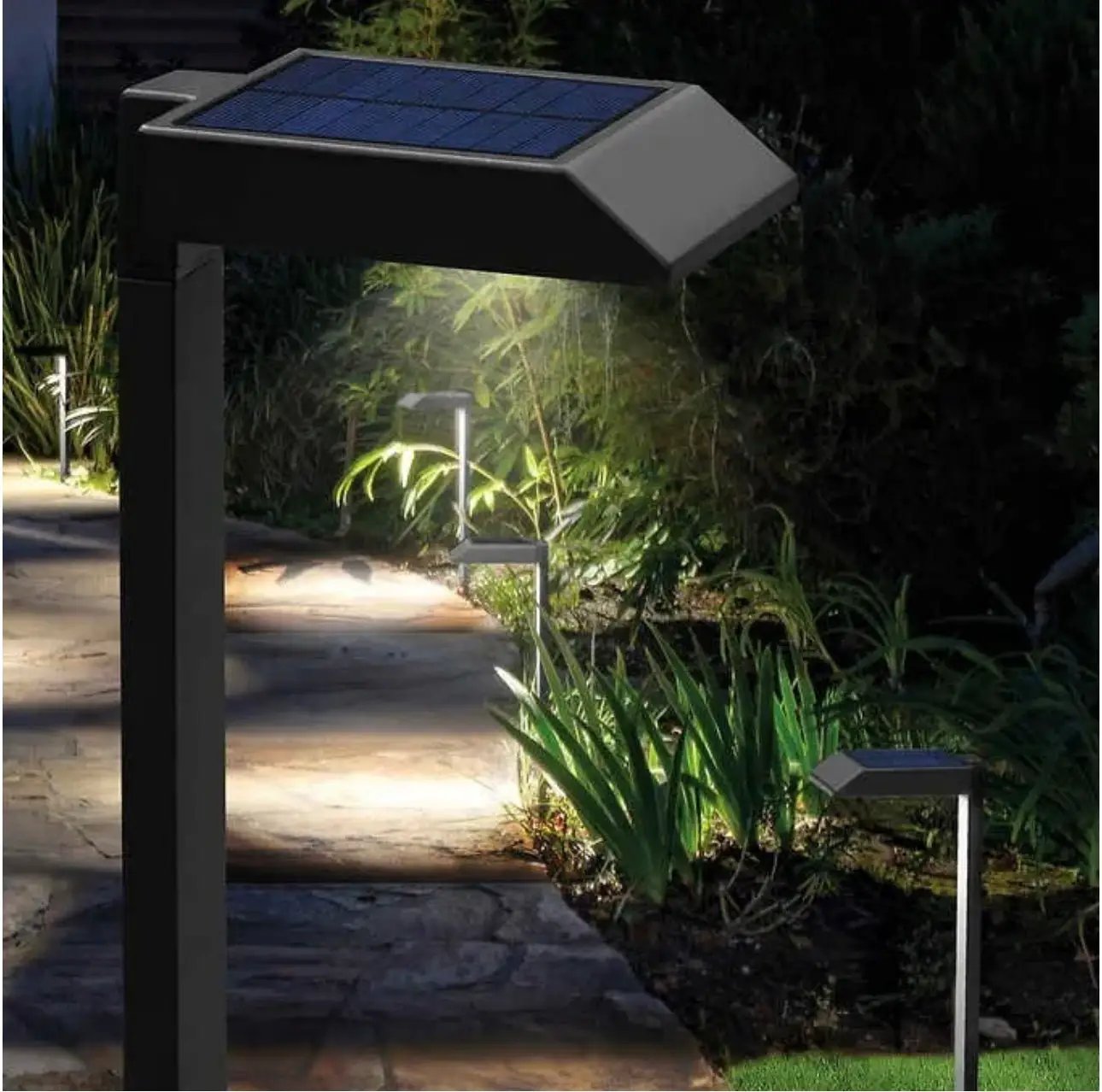 SmartYard Solar LED Pathway Lights 30 Lumen Modern Down Light , 6-Pack by Outdoor Solar Outlet