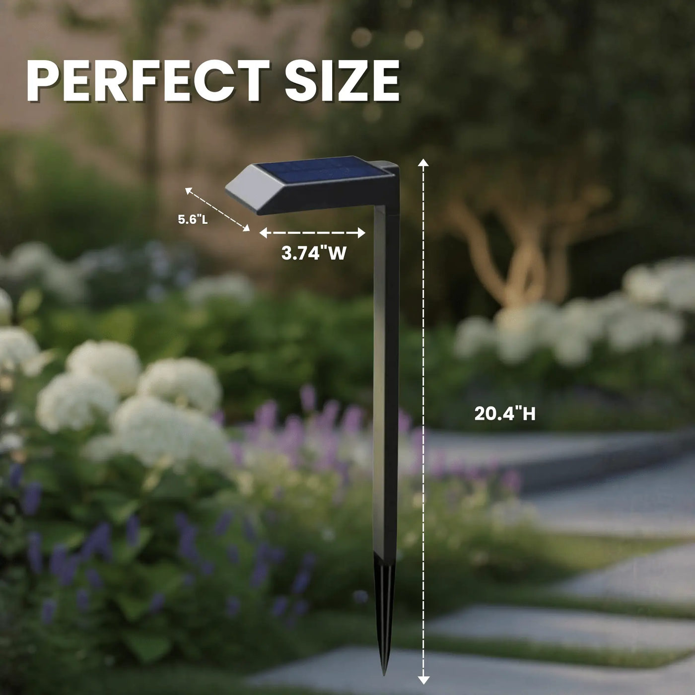 SmartYard Solar LED Pathway Lights 30 Lumen Modern Down Light , 6-Pack by Outdoor Solar Outlet