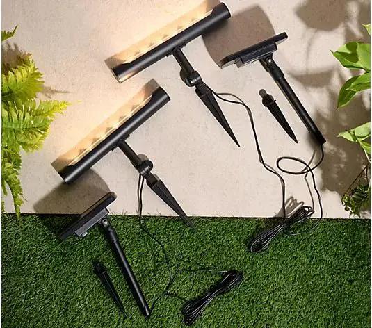 SmartYard Solar Light Bar Set of 2 65 Lumen With Remote Panel by Outdoor Solar Outlet
