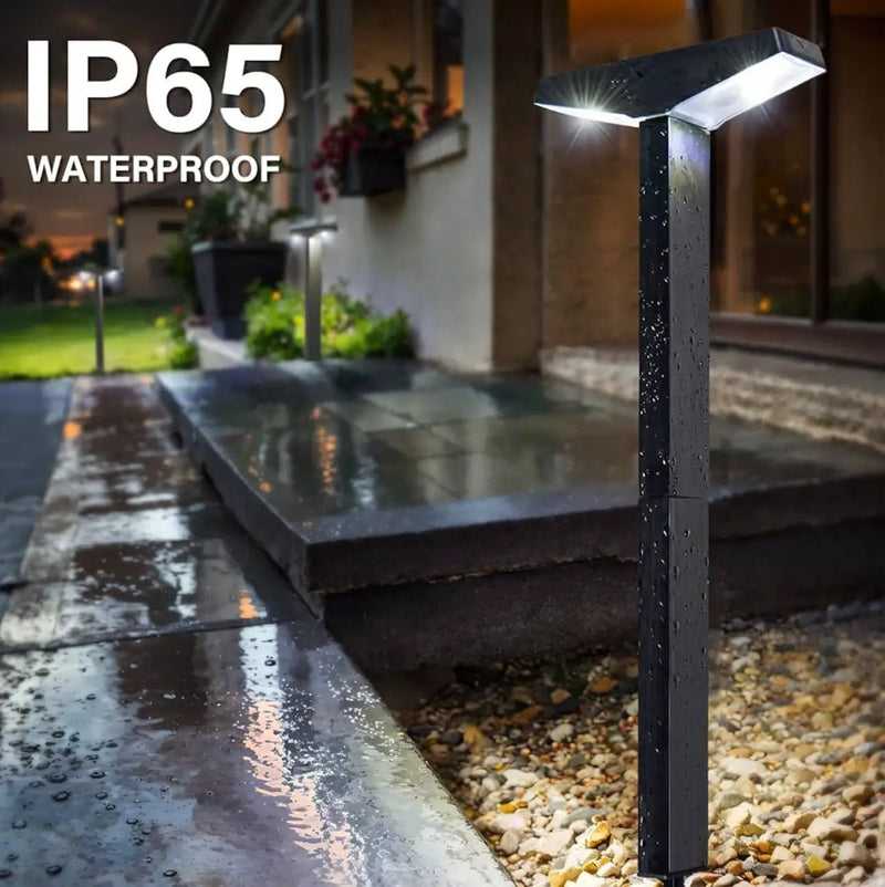 SmartYard Solar Modern Pathway Lights, 4 Pack -15 Lumen by Outdoor Solar Outlet