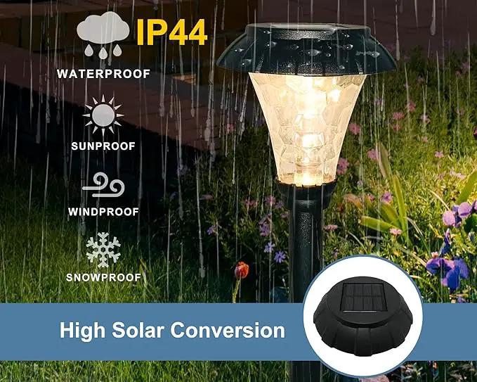 SmartYard Solar Pathway LED Lights -12 Pack (Warm White) by Outdoor Solar Outlet