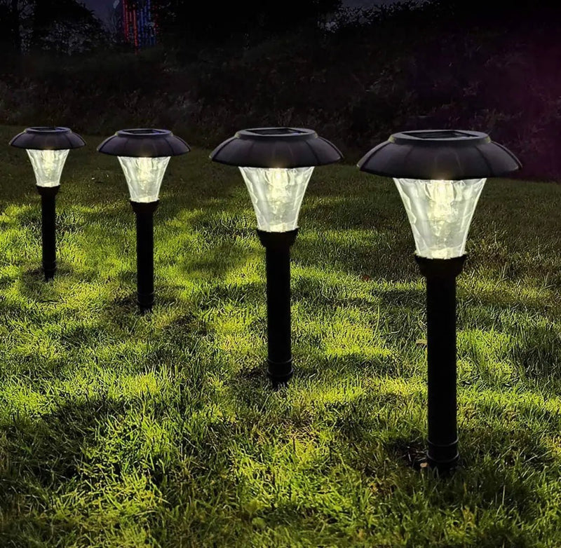 SmartYard Solar Pathway LED Lights -12 Pack (Warm White) by Outdoor Solar Outlet