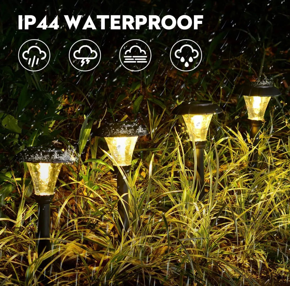 SmartYard Solar Pathway LED Lights -12 Pack (Warm White) by Outdoor Solar Outlet