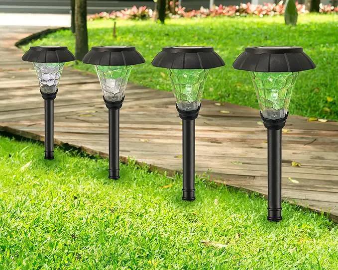 SmartYard Solar Pathway LED Lights -12 Pack (Warm White) by Outdoor Solar Outlet