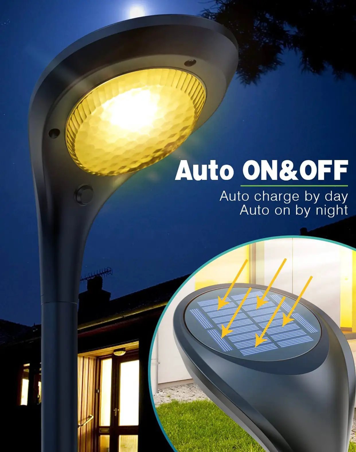 SmartYard Solar Pathway Lights, 4-Pack Color Glow LED Landscape Lighting-20 Lumen by Outdoor Solar Outlet