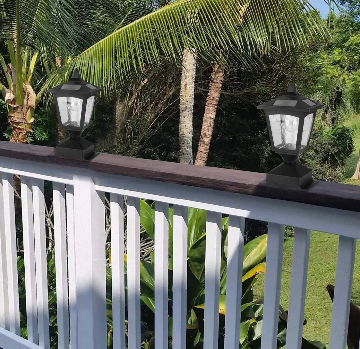 SmartYard Solar Post Cap Lights Outdoor for Wood Fence Posts Pathway, Deck, Pack of 2 by Outdoor Solar Outlet