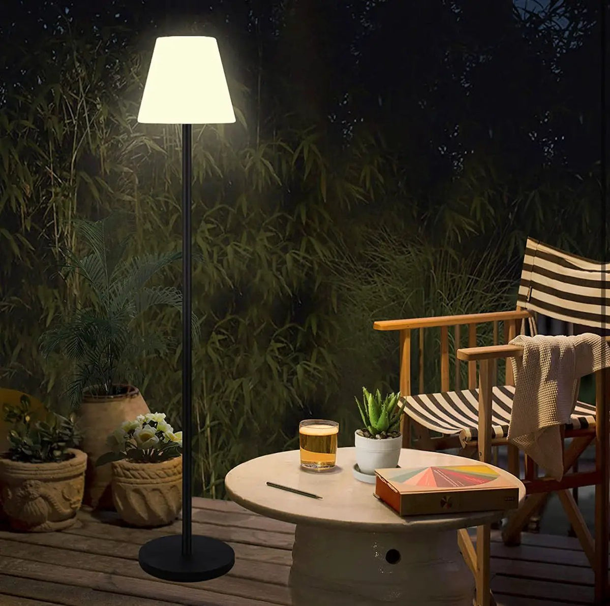 SmartYard Solar Powered Patio Lamp by Outdoor Solar Outlet