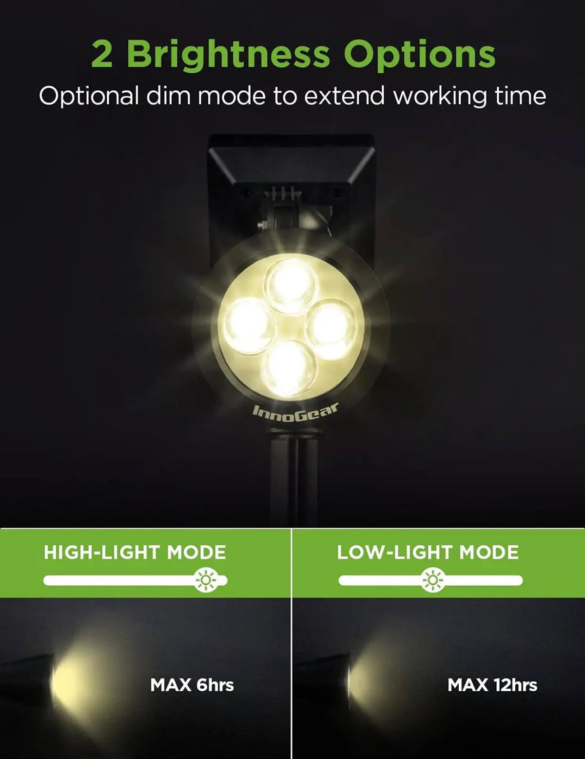 SmartYard Solar SpotLights Outdoor, Waterproof Solar Powered Landscape 2-in-1 Wall Light Auto On/Off , Pack of 4 by Outdoor Solar Outlet