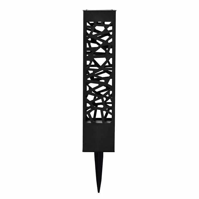 SmartYard Square Solar Bollard Pathway Lights – 35 Lumen, 5-pack by Outdoor Solar Outlet