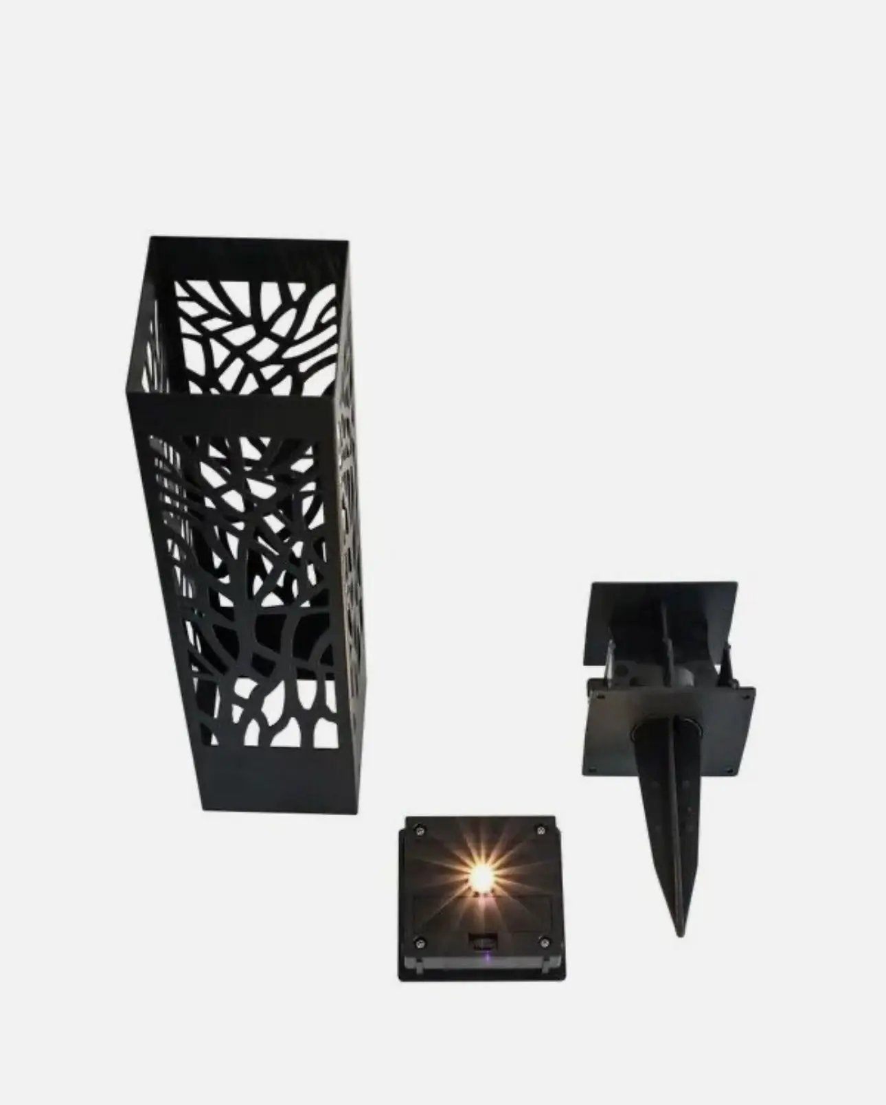 SmartYard Square Solar Bollard Pathway Lights – 35 Lumen, 5-pack by Outdoor Solar Outlet