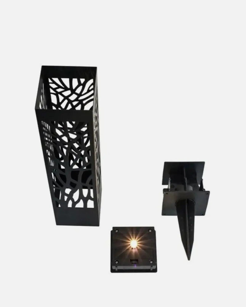 SmartYard Square Solar Bollard Pathway Lights – 35 Lumen, 5-pack by Outdoor Solar Outlet