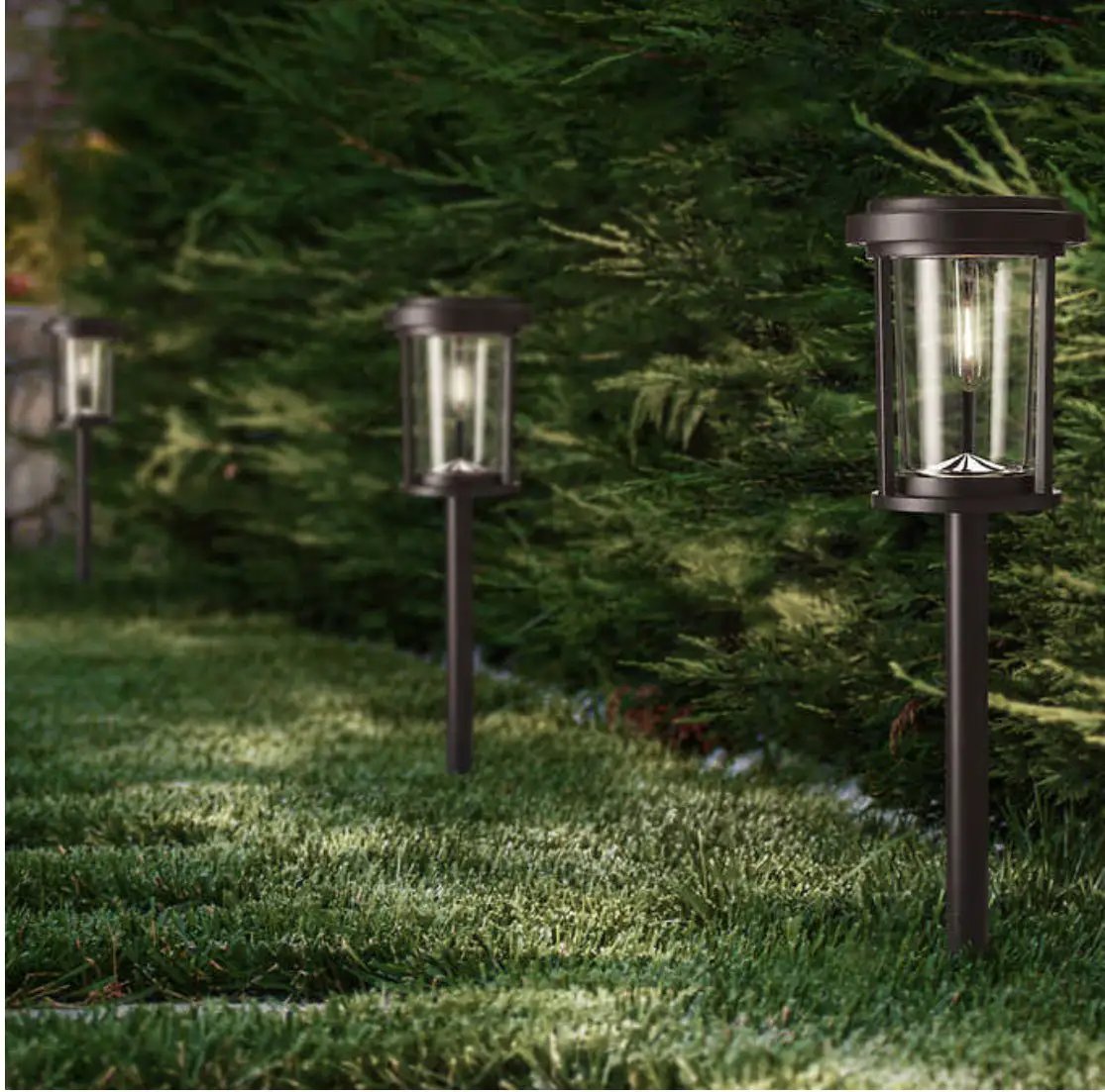 SmartYard Vintage LED Bulb - Solar Pathway Light Set of 4 by Outdoor Solar Outlet