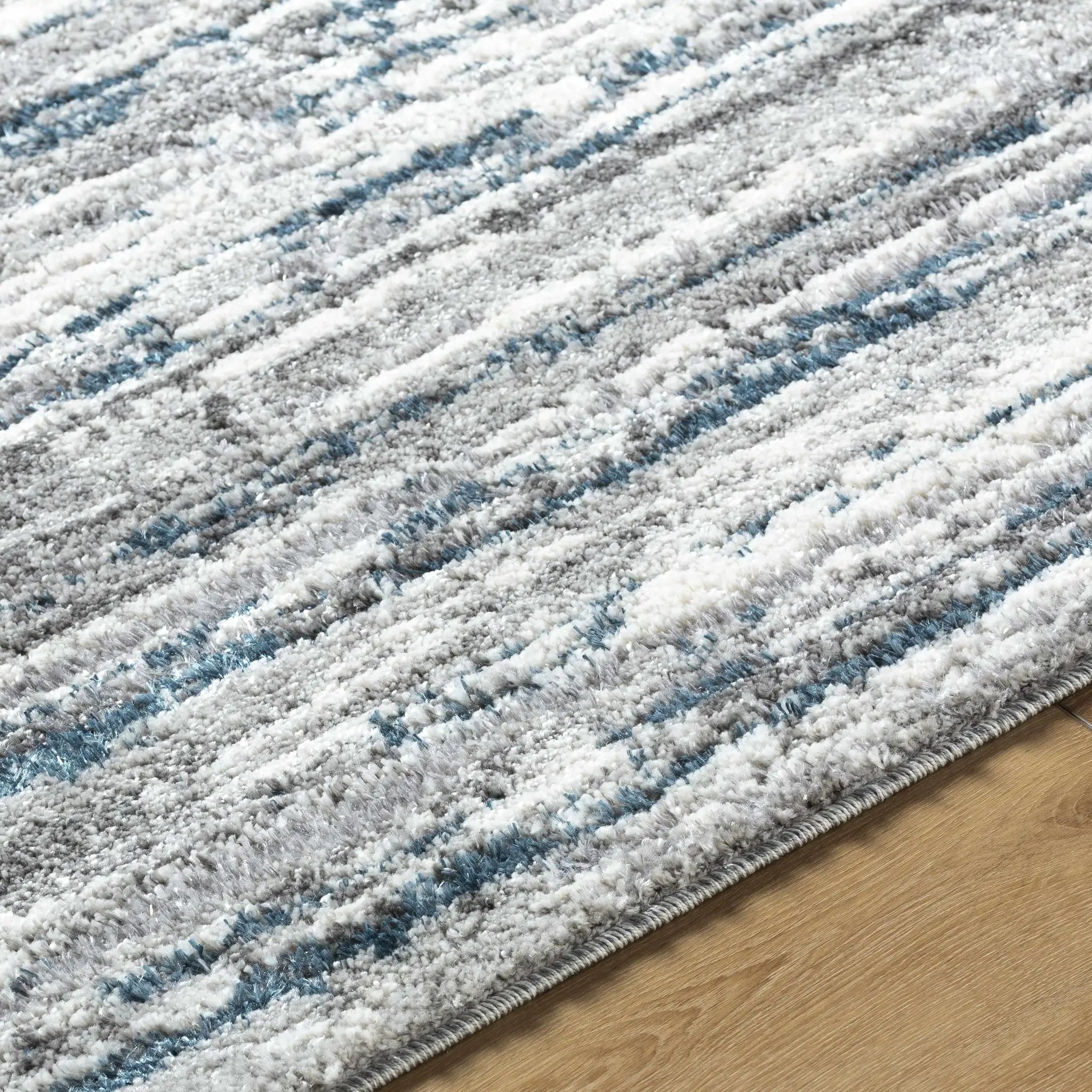 Skule Gray & Blue Area Rug by Boutique Rugs