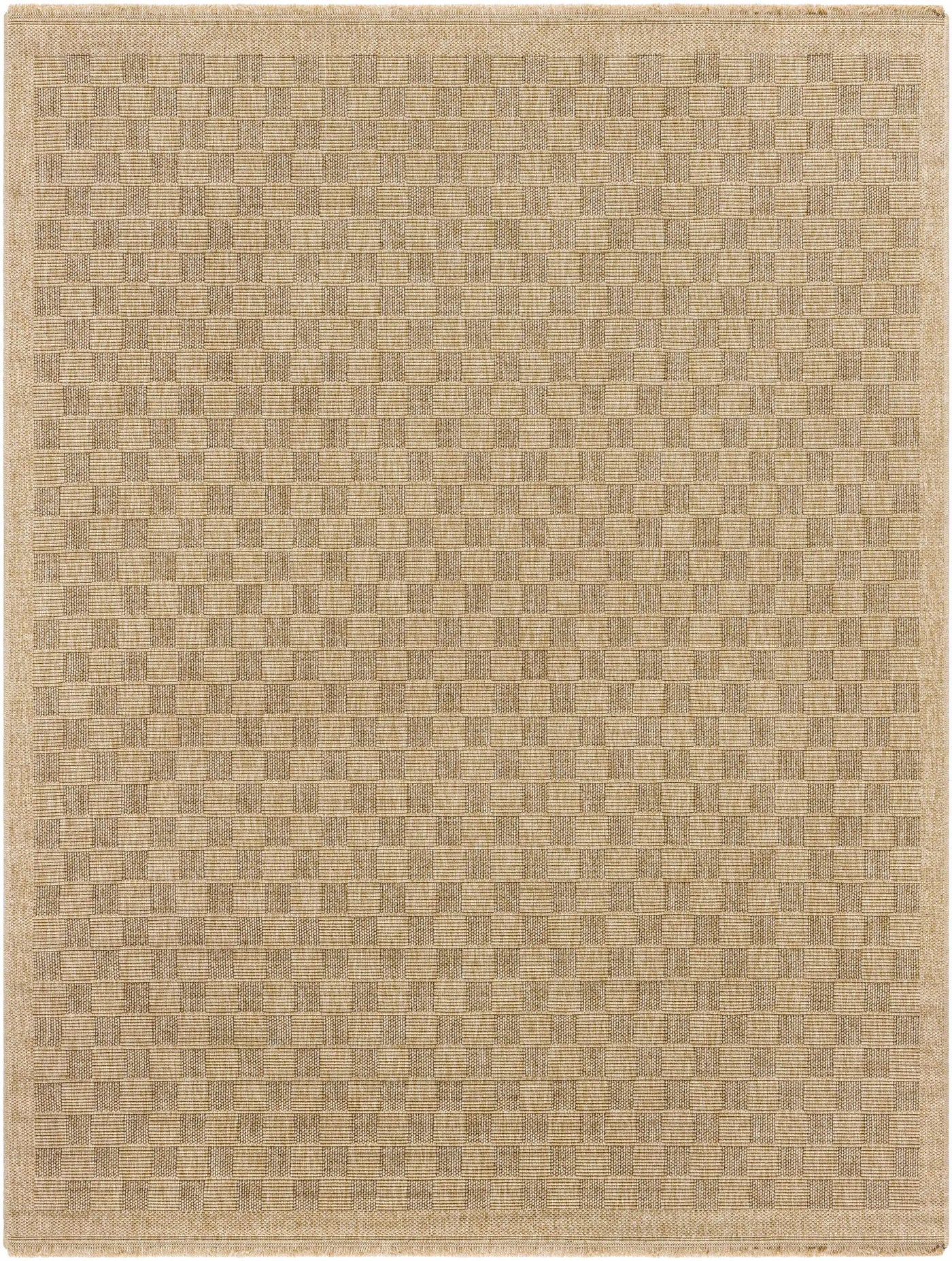 Jurek Beige Checkered Outdoor Area Rug by Boutique Rugs