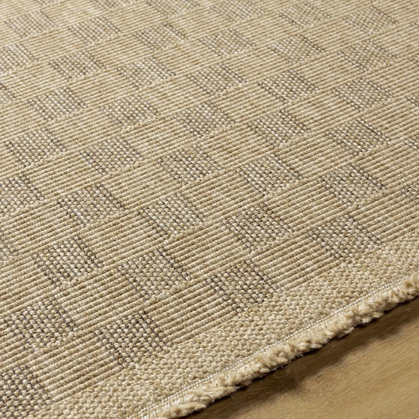 Jurek Beige Checkered Outdoor Area Rug by Boutique Rugs