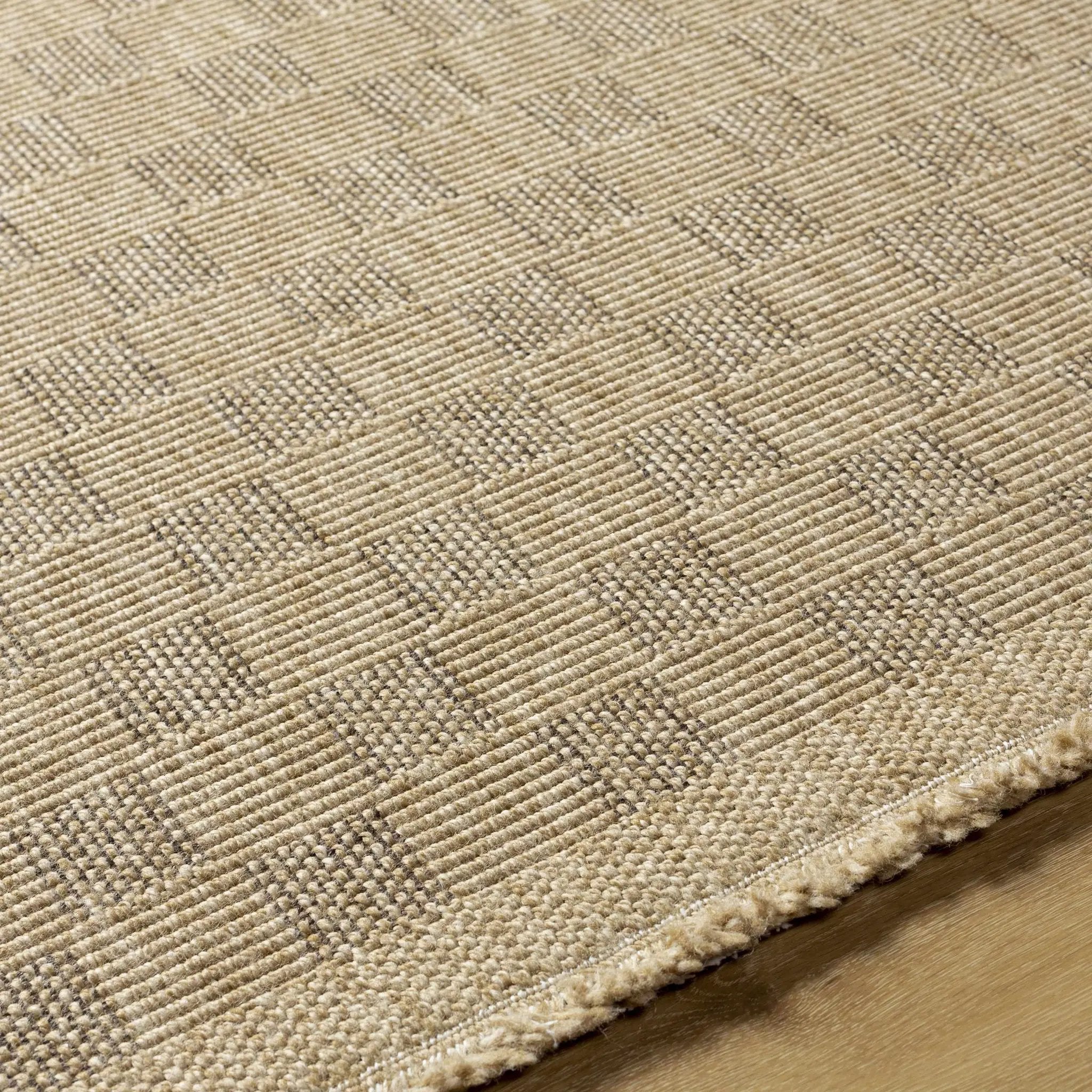 Jurek Beige Checkered Outdoor Area Rug by Boutique Rugs