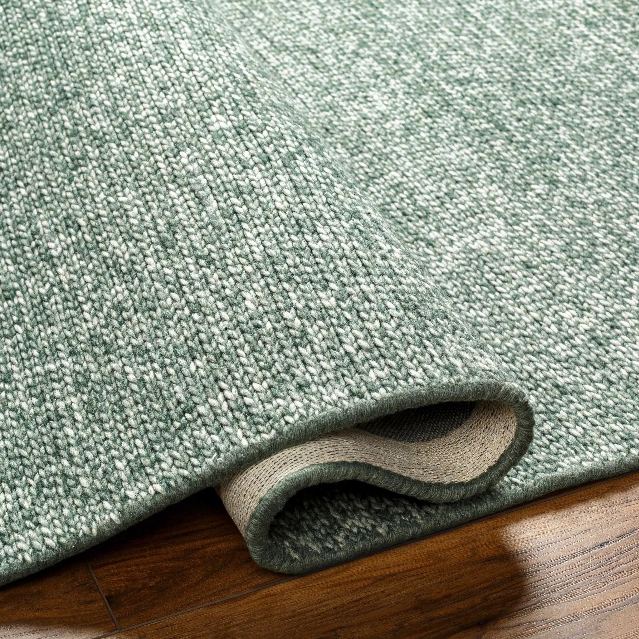 Alyra Green Solid Area Rug by Boutique Rugs