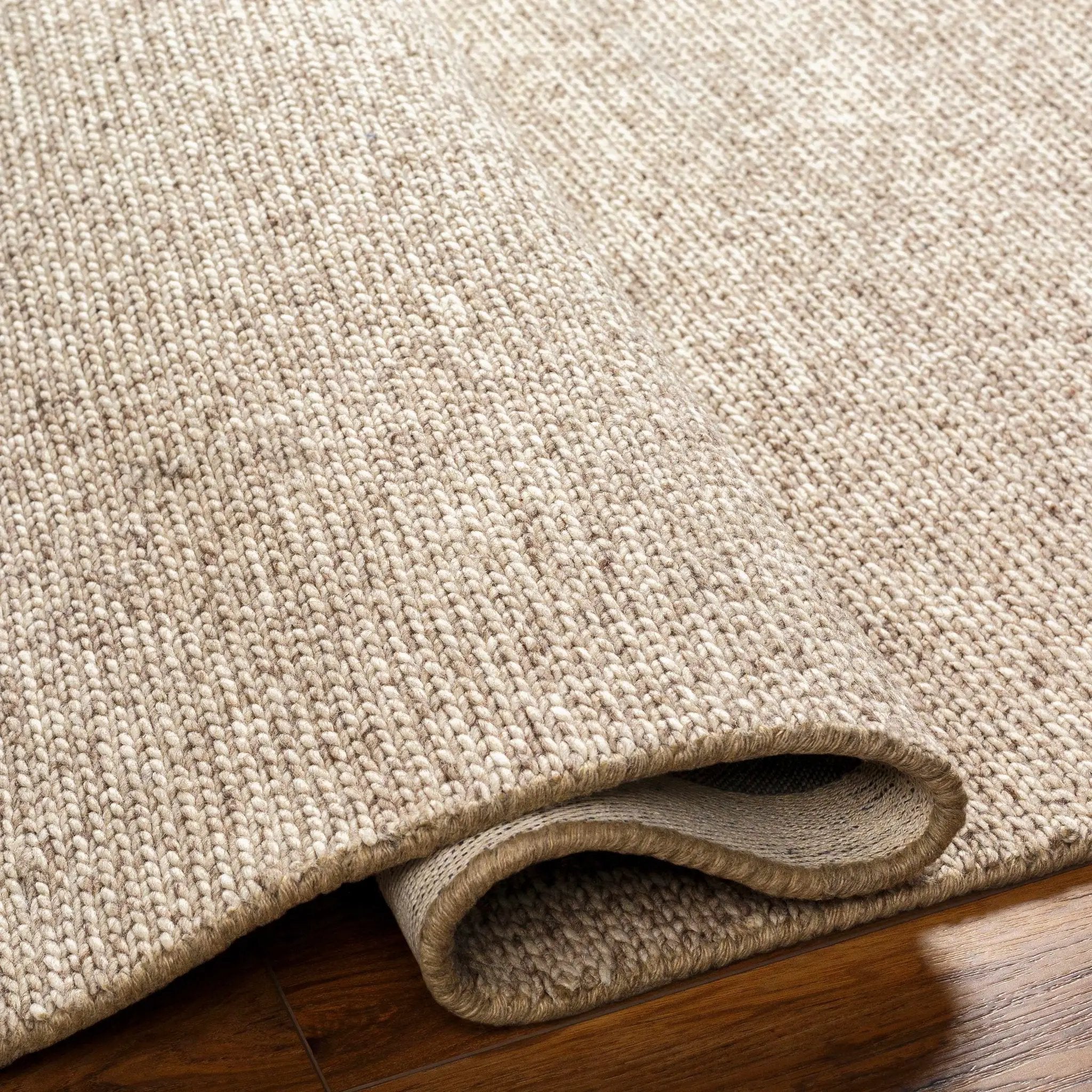 Alyra Tan Solid Area Rug - Clearance by Boutique Rugs
