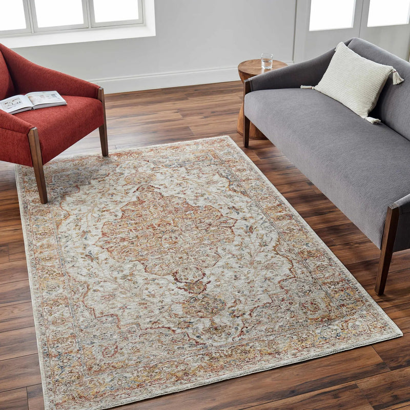 Aman Beige Area Rug - Clearance by Boutique Rugs