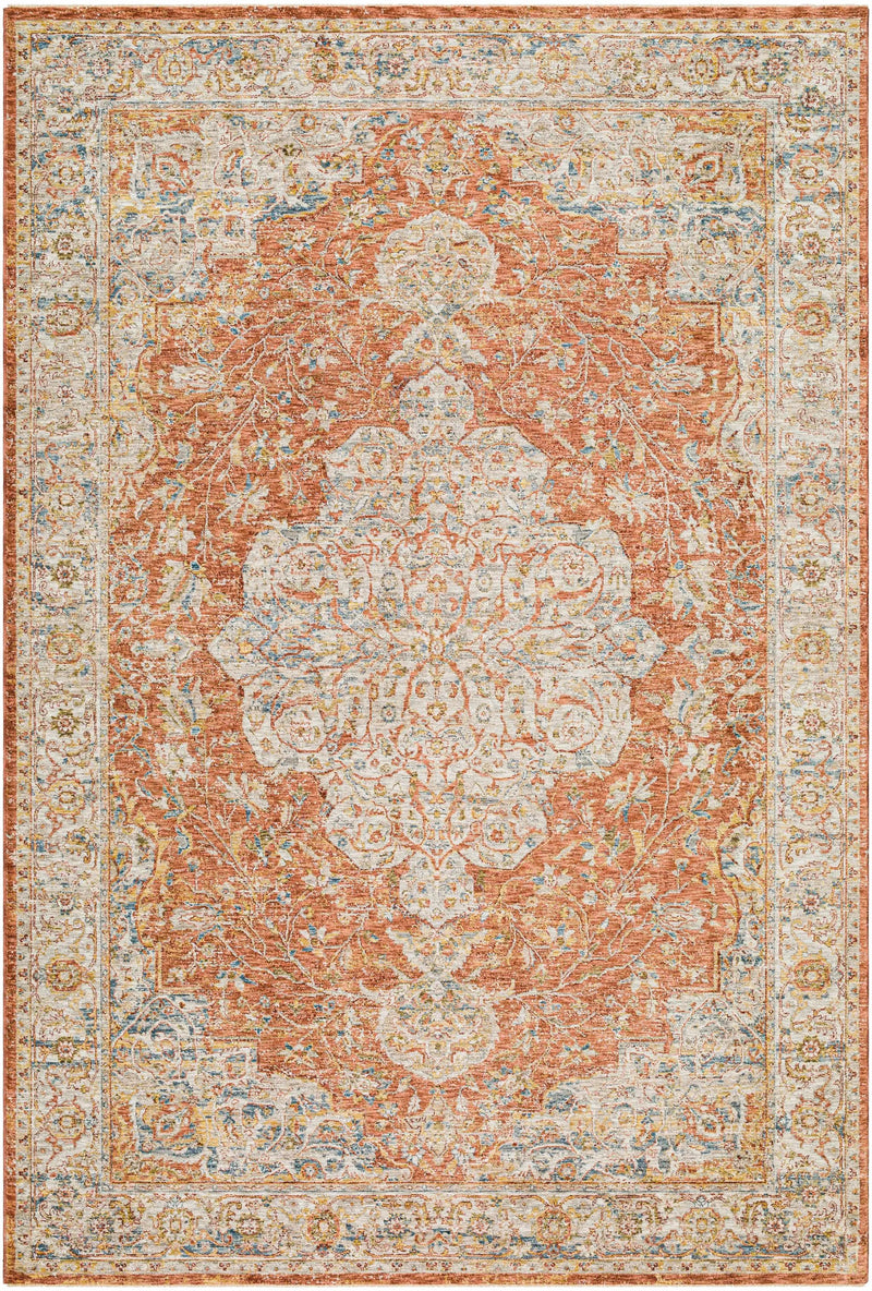 Aman Rust Area Rug - Clearance by Boutique Rugs