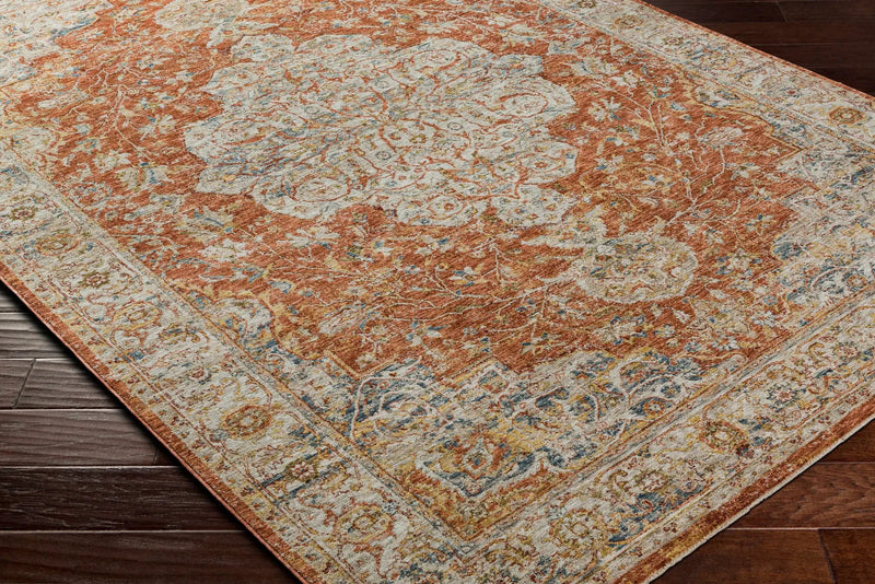 Aman Rust Area Rug - Clearance by Boutique Rugs