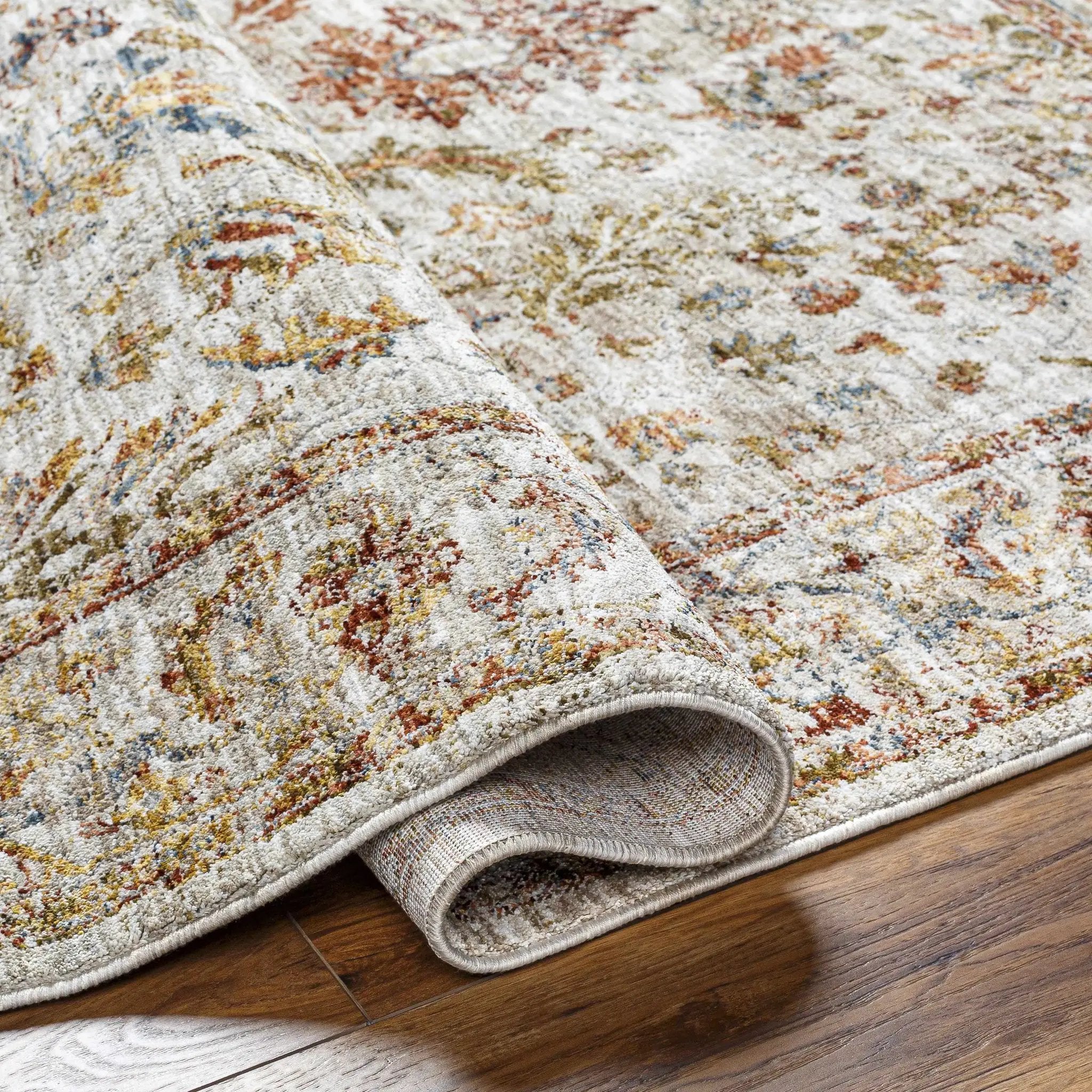 Asabi Tan Textured Rug with Fringes by Boutique Rugs