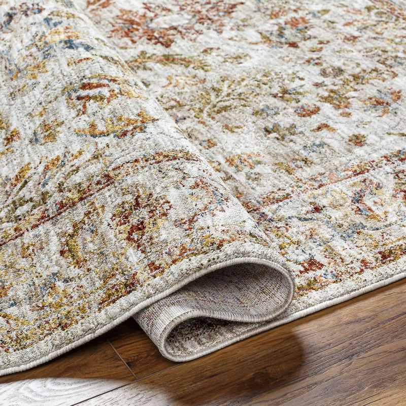 Asabi Tan Textured Rug with Fringes by Boutique Rugs