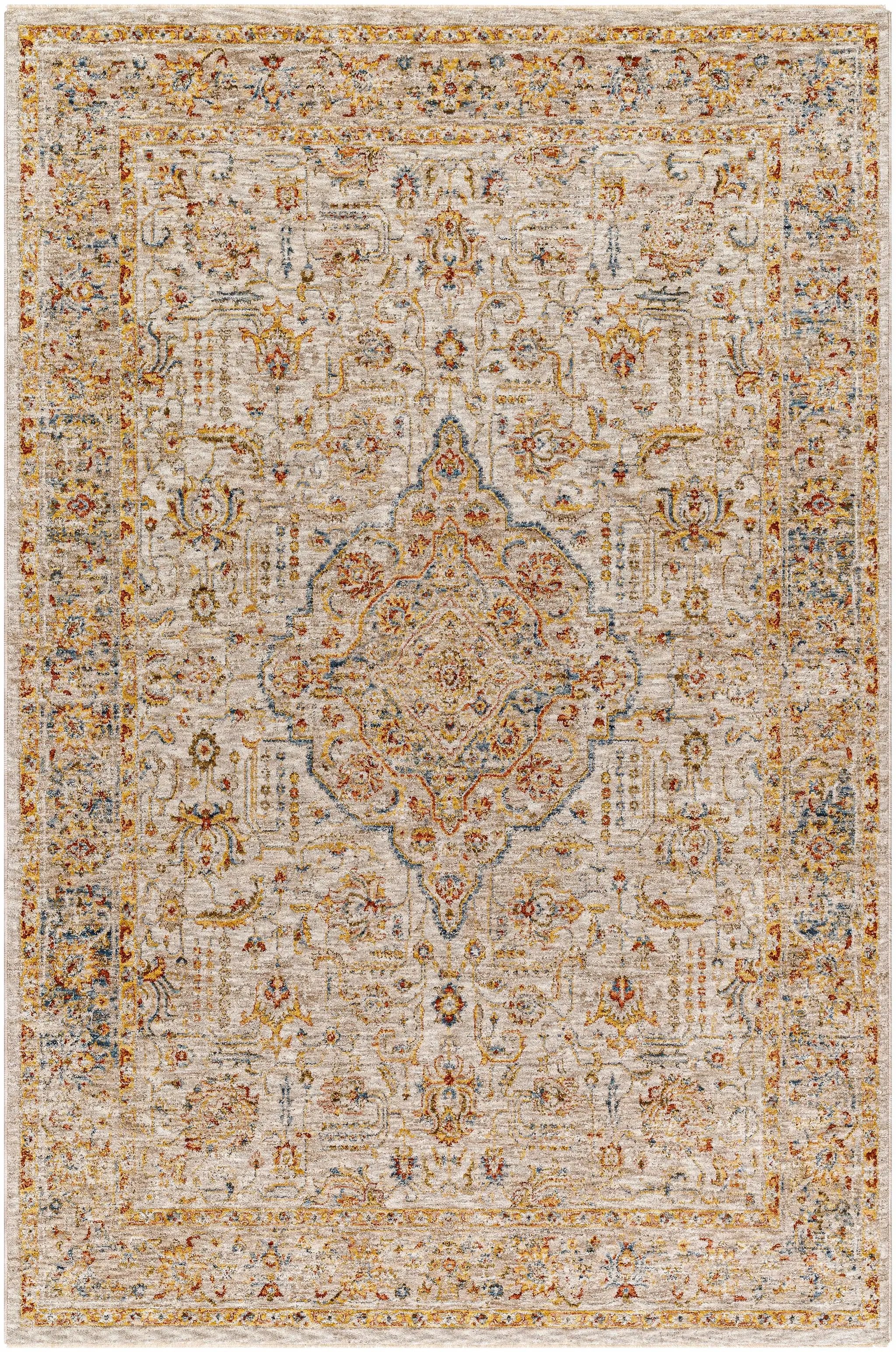 Canan Textured Rug with Fringes by Boutique Rugs