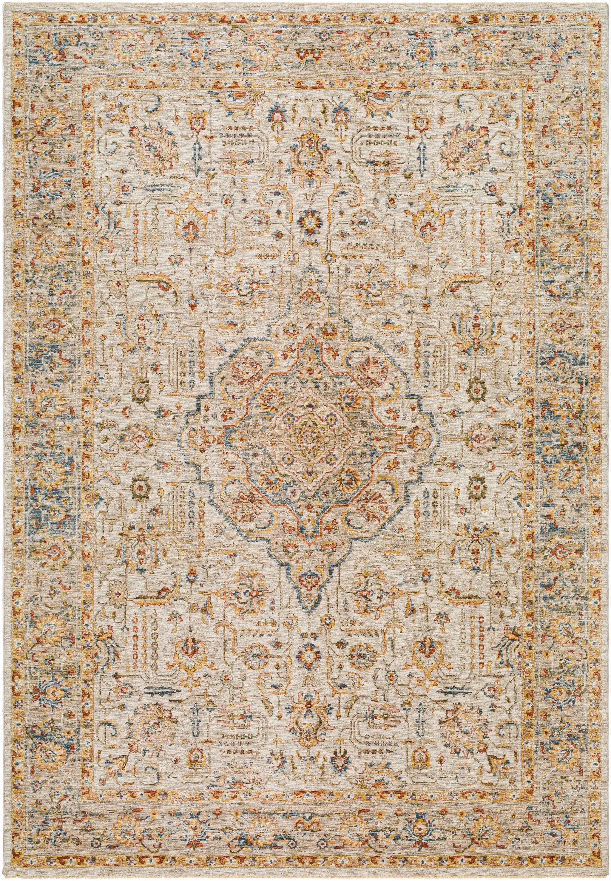 Canan Textured Rug with Fringes by Boutique Rugs