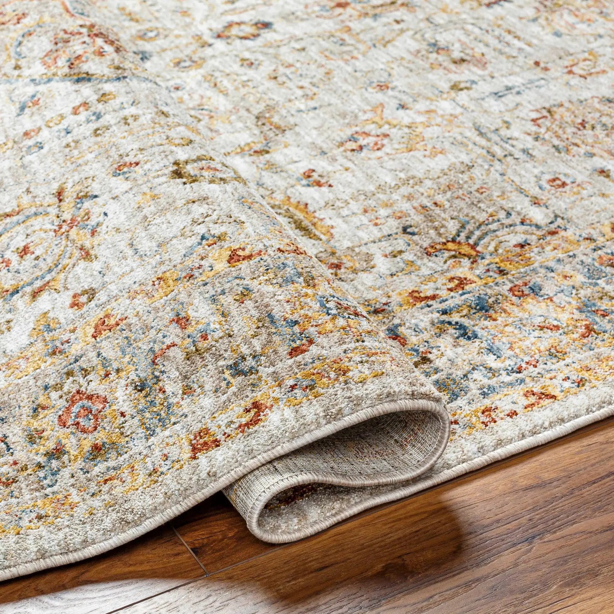 Canan Textured Rug with Fringes by Boutique Rugs