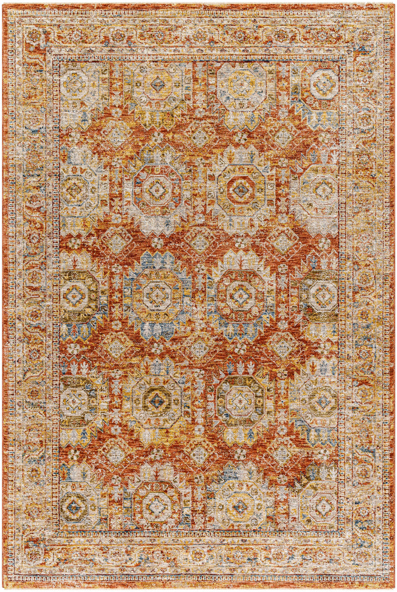 Crescentia Rust Area Rug - Clearance by Boutique Rugs