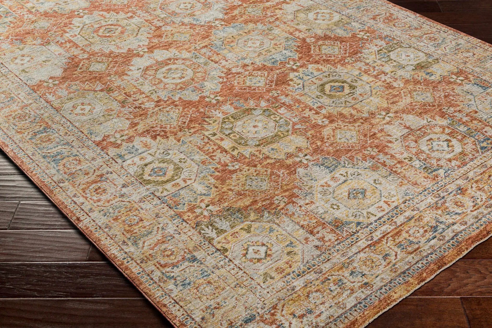 Crescentia Rust Area Rug - Clearance by Boutique Rugs