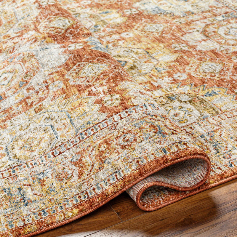 Crescentia Rust Area Rug - Clearance by Boutique Rugs