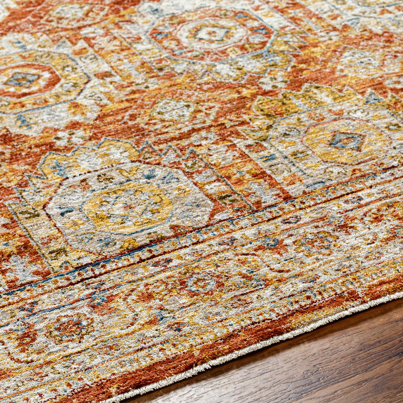 Crescentia Rust Area Rug - Clearance by Boutique Rugs