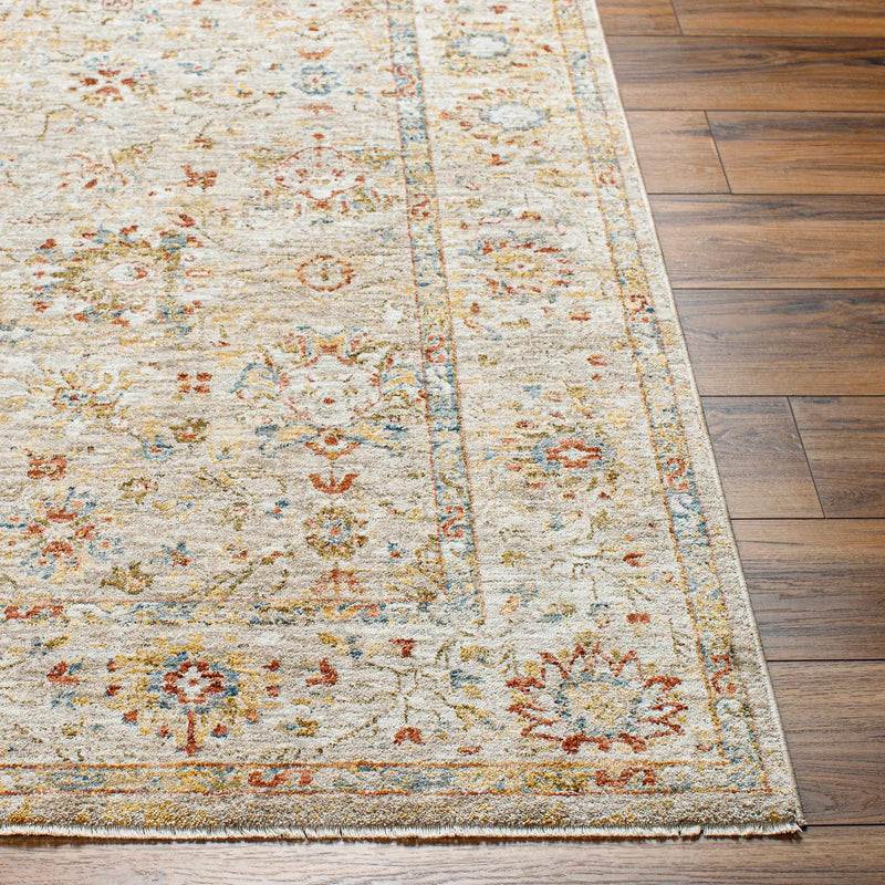 Duong Beige Textured Rug with Fringes by Boutique Rugs