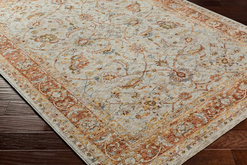 Dyan Cream Textured Rug with Fringes by Boutique Rugs