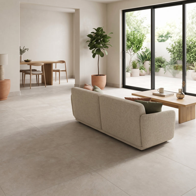 Smoke White Porcelain Tiles 24x24