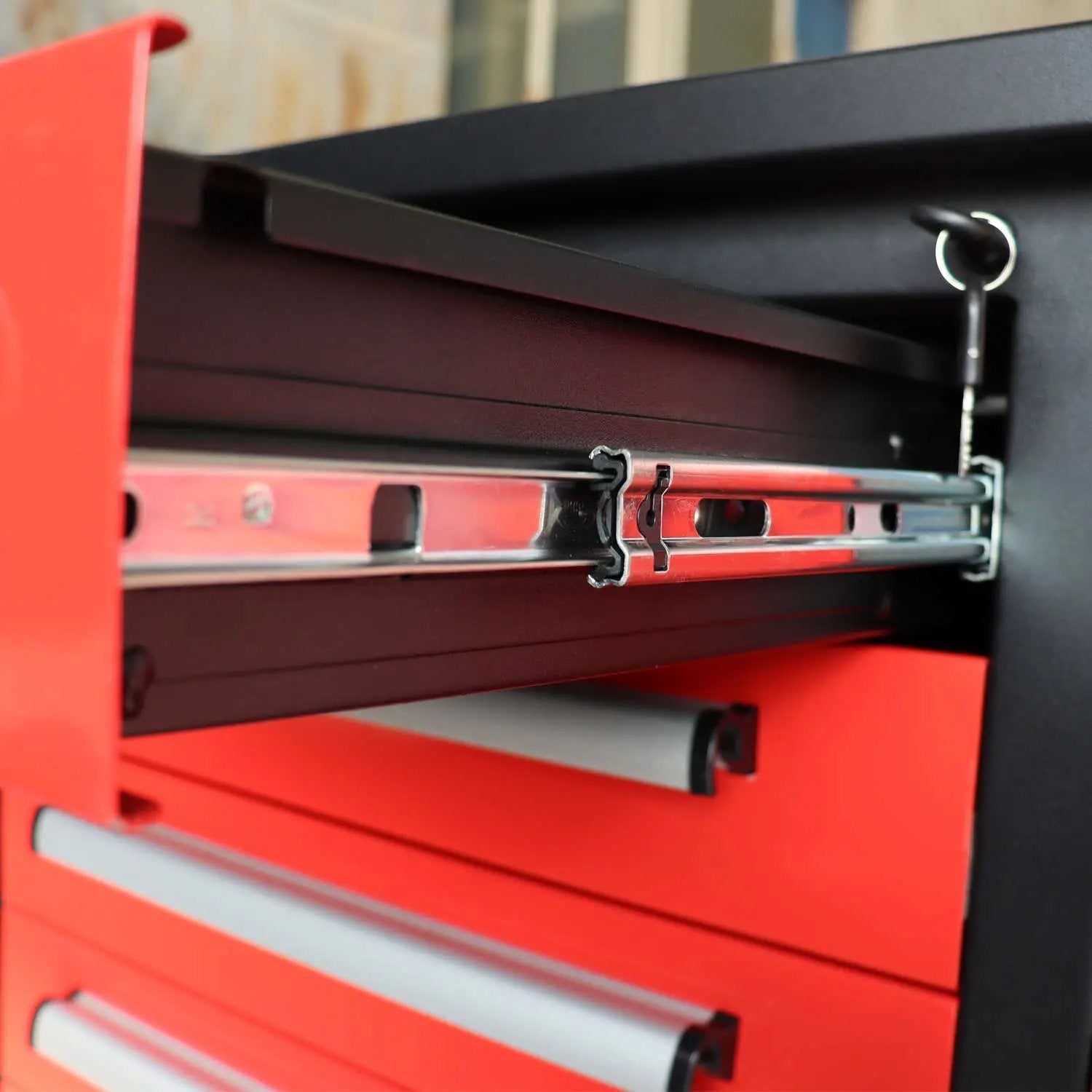 10ft Workbench Storage Cabinet with 35 Drawers by Chery Industrial