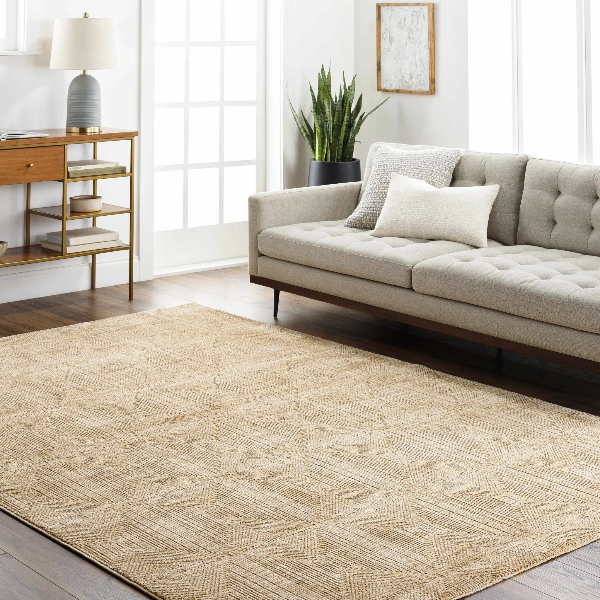 Dekan Tan Area Rug by Boutique Rugs