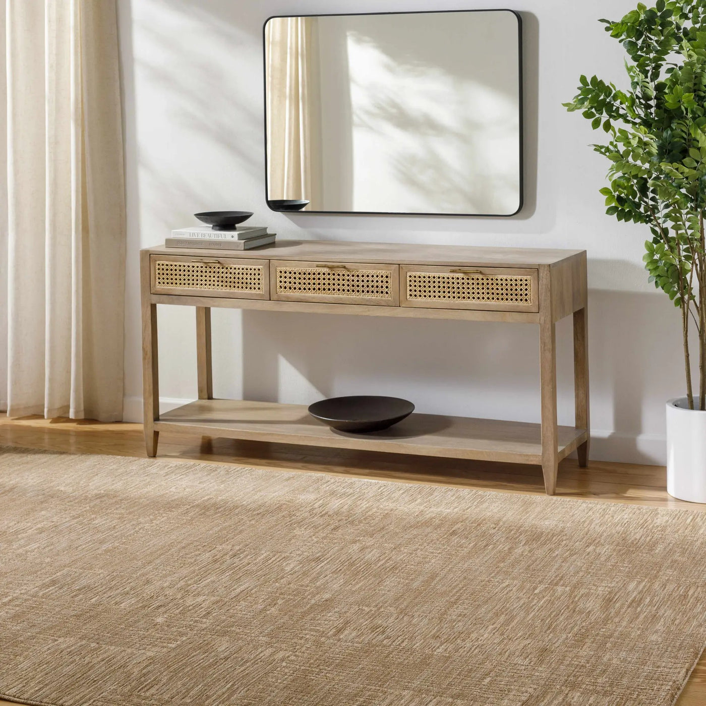 Goren Beige Area Rug by Boutique Rugs