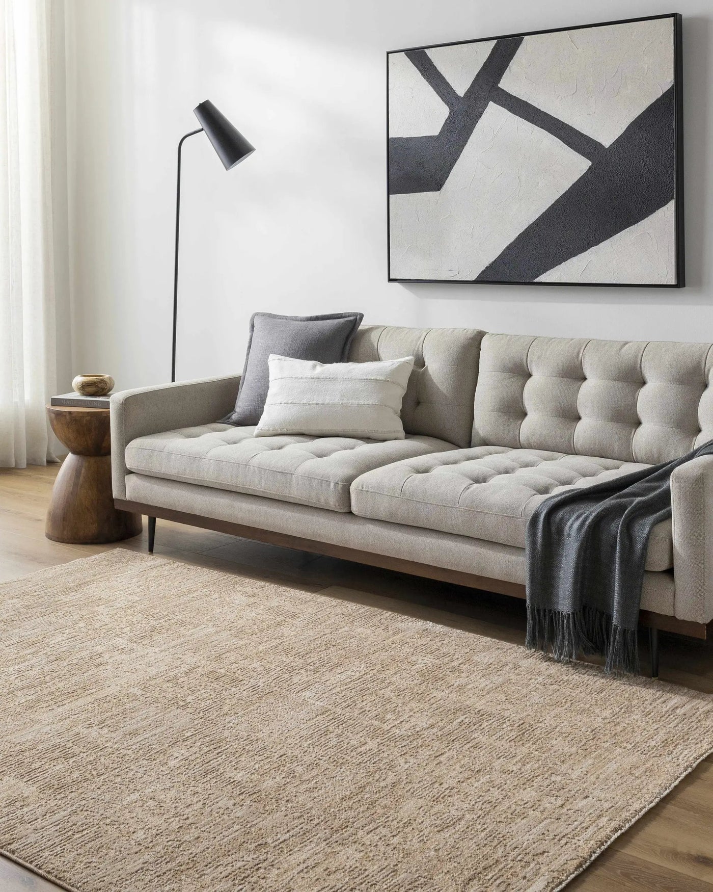 Kahua Tan Area Rug by Boutique Rugs