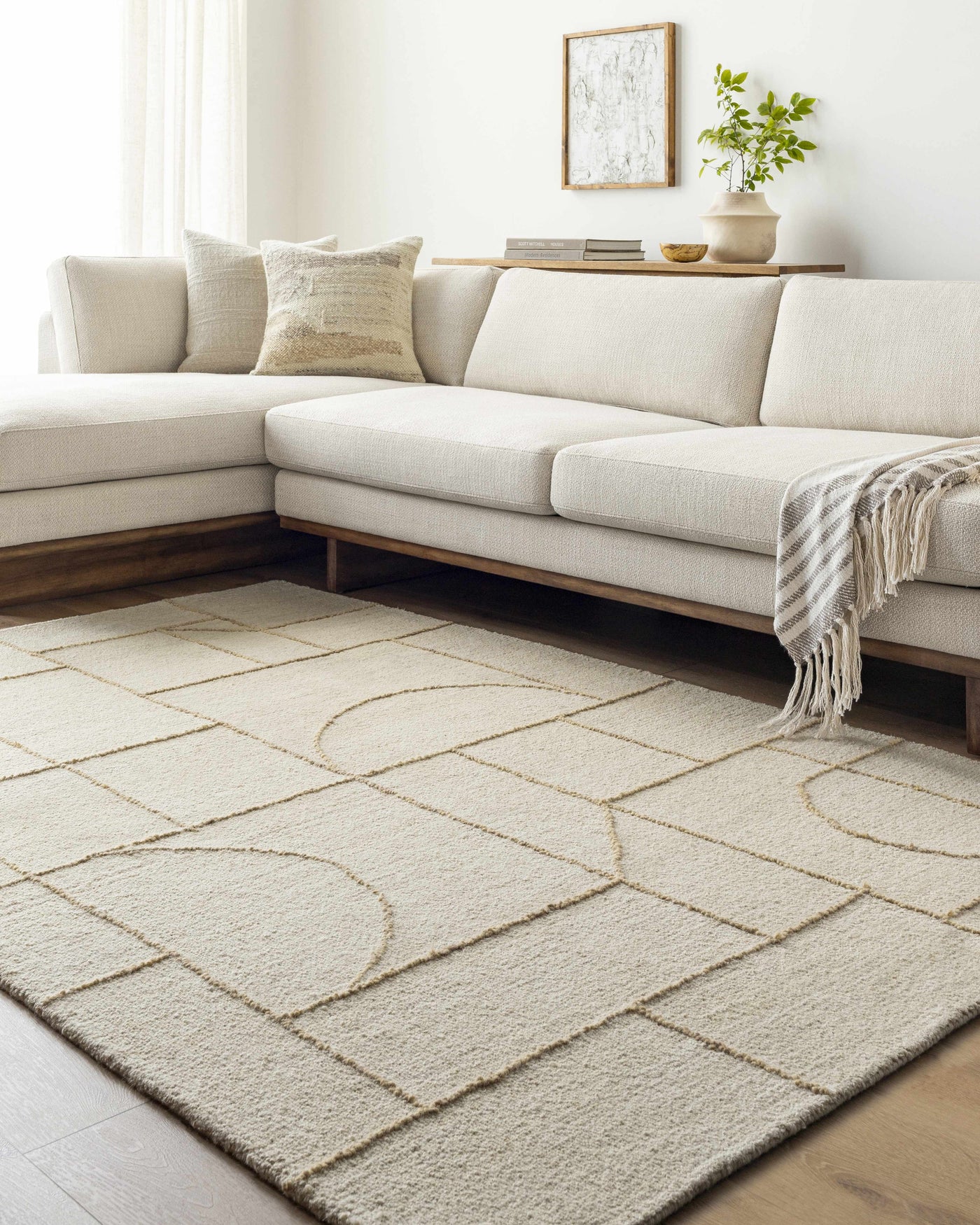 Sanaz Ivory Area Rug by Boutique Rugs