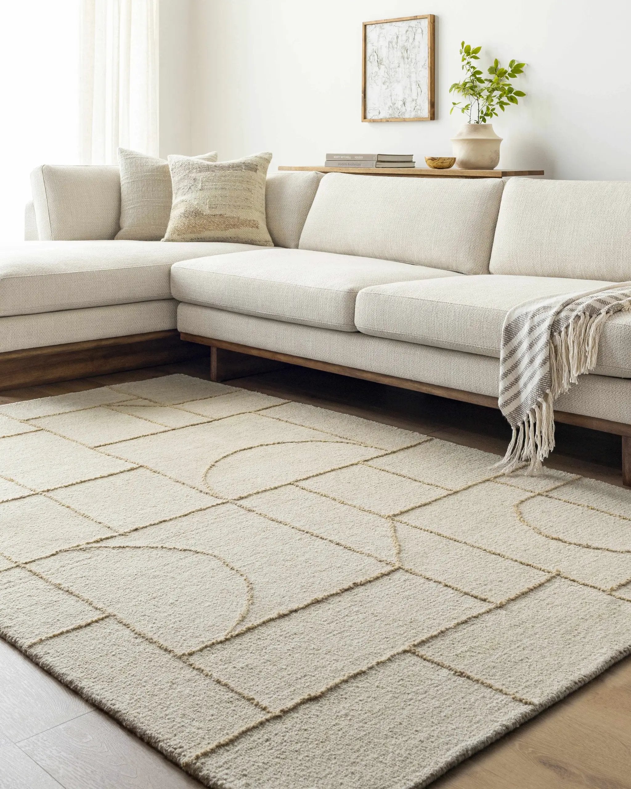Sanaz Ivory Area Rug by Boutique Rugs