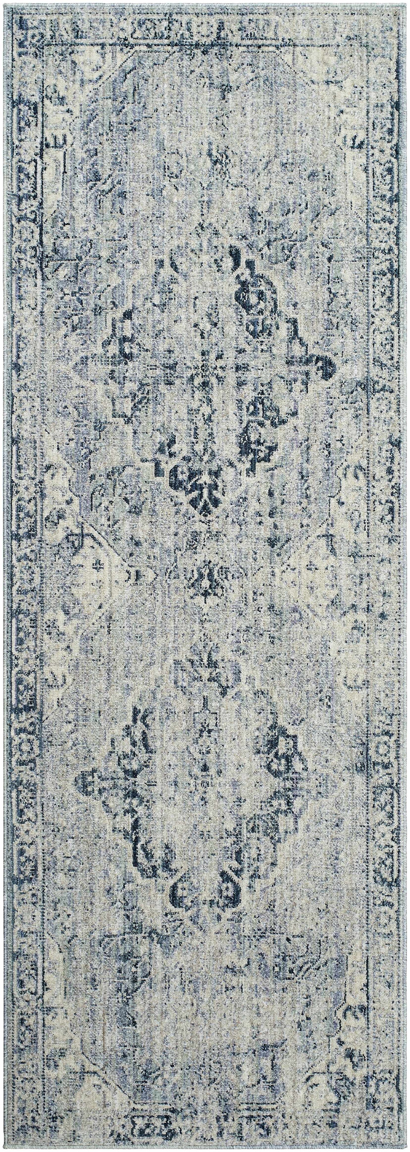 Jemma Blue Medallion Area Rug - Clearance by Boutique Rugs