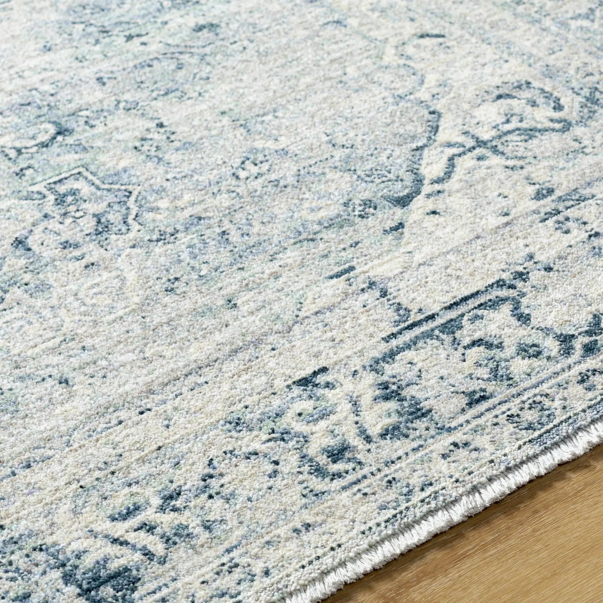 Jemma Blue Medallion Area Rug - Clearance by Boutique Rugs