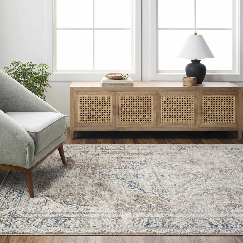 Jemma Brown Medallion Area Rug - Clearance by Boutique Rugs