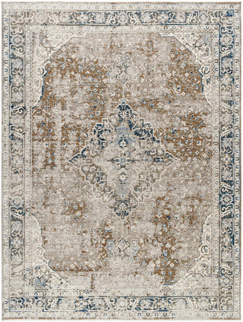 Jemma Brown Medallion Area Rug - Clearance by Boutique Rugs